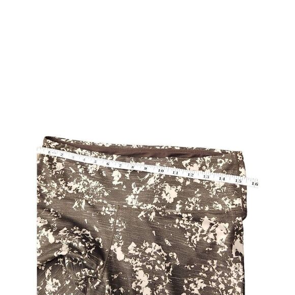 PrAna printed capri 3/4 pillar Leggings (yoga) slate canopy olive sz Large - Picture 7 of 9